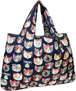 Folding Polyester Easy <b>Carry</b> Reusable Shopping Storage Bag Handbag Custom Hot Sale Grocery Supermarket Bag - Product Image 1