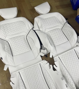 Funda Universal para <span class=keywords><strong>Asiento</strong></span> de <span class=keywords><strong>Coche</strong></span> de PVC Negra y Roja, Impermeable, de Cuero PU, Juego Completo para Audi A6 C7 C6, Funda Protectora - Product Image 4