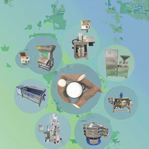 Yüksek verimli endüstriyel sıcak satış manyok Garri işleme makinesi Gari üretim ekipmanları - Product Image 1