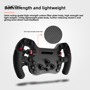 Volant de <span class=keywords><strong>jeu</strong></span> SIMAGIC FX Formula en fibre de carbone avec base à entraînement direct, retour de force pour <span class=keywords><strong>PC</strong></span> - Compatible USB pour jeux - Product Image 4