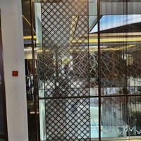 Maille décorative architecturale de luxe, filet métallique tissé en acier inoxydable pour balustrade d'escalier, cloison et décoration de meubles