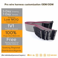 Kabel Harness Kabel IDC Flat dengan Konektor Female Oem Custom Molex Jst 2.54mm Zh Ph Xh Sh untuk Sistem Kontrol Industri CNC PLC