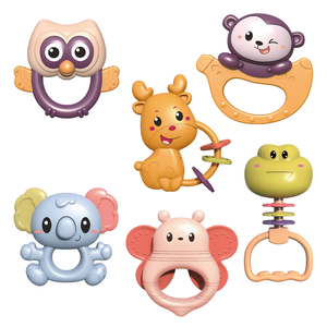 Mordedores individuales con forma de Animal de dibujos animados, adecuados <span class=keywords><strong>para</strong></span> mordedores de bebé, juguetes <span class=keywords><strong>para</strong></span> bebés, <span class=keywords><strong>masticador</strong></span> de dentición <span class=keywords><strong>para</strong></span> bebés - Product Image 1