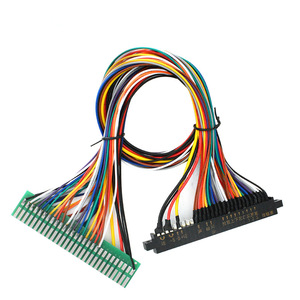 JAMMA Extension <b>Cable</b> 28P <b>Socket</b> Gold Finger Soldering <b>Cable</b> For Gaming Console Accessories - Product Image 1