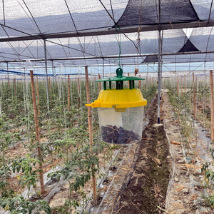 Piège à mouches du riz réutilisable en plastique pour le contrôle des insectes en extérieur – Piège à coléoptères en forme de baril - Product Image 5