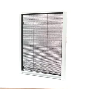 Combination Roof Window Pleated Blind Sun Protection And Fly Screen Plisse Folding Mosquito Net Skylight Window