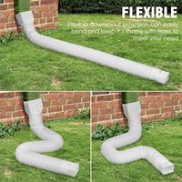 Garde-gouttière flexible pour tuyau d'égout, rallonge de descente d'eau de pluie pour maison, rallonge en plastique, gouttières de toit, drainage d'eau de pluie