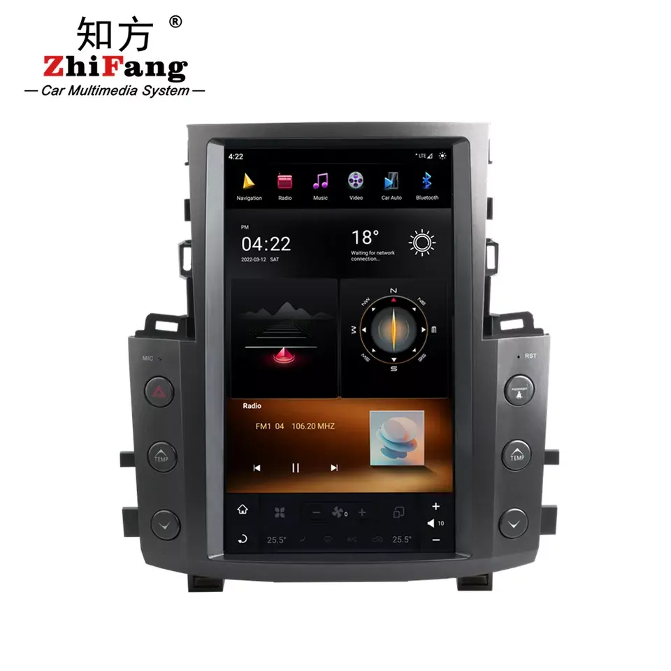 13,6 Zoll Tesla Style Auto DVD-Player Android 11.0 Autoradio GPS-Navigation Für LEXUS LX570 2007-2015 DSP Carplay 4G Lte