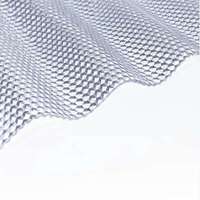 Feuilles de polycarbonate PC à rayures ondulées texturées 2 mm 3 mm 4 mm Panneau de polycarbonate découpé sur mesure Feuille de plastique à motif ondulé imprimé