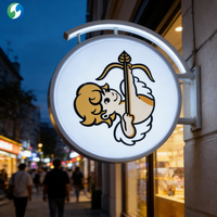Caja de Luz LED para Exteriores de Doble Cara, Impermeable, para Publicidad Comercial, Precio de Fábrica