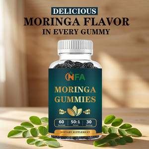 High Quality Dietary <b>Supplement</b> Moringa Gummies With Dl-Malic Acid Supports Digestive Strengthens Immune Defense - Product Image 3