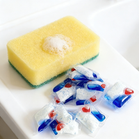 Capsules de détergent pour lave-vaisselle, produits de nettoyage pour lave-vaisselle jetables, capsules de lavage de la vaisselle liquides
