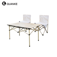 Vente en gros de tables et de chaises pliantes pour le camping en plein air, ensemble de chaises de table pour pique-nique et voiture autonome pliable portable