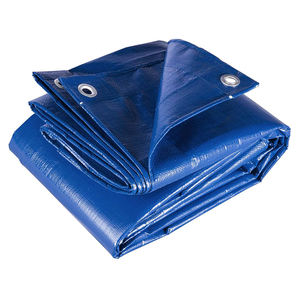 Two-Sided Tarpaulin Blue-Orange Laminated PE LDPE HDPE for Vietnam Industry Waterproof Household Construction Woven Plain Design - Product Image 3