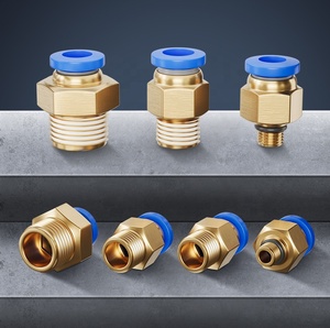 Chất lượng cao Push-in nhanh chóng Coupler phụ kiện khí nén PC10-3 / <span class=keywords><strong>8</strong></span> hiệu quả cao kết nối kết nối - Product Image 2
