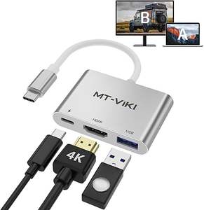 Adaptador HDMI USB C 4K MT-VIKI 3 en 1 HDMI + USB 3.0 - Product Image 1