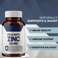 Complément alimentaire en gélules de zinc avec multivitamines et vitamine C, comprimés de zinc pour la santé immunitaire – Vente en gros OEM/ODM