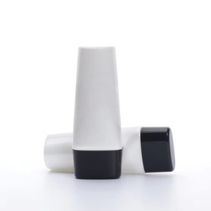 Wholesale New Design 30ml Plastic Cosmetic Flat Oval Tubes With Super Oval Screw Cap Unsealed End For <b>Make</b> up Primer - Product Image 3