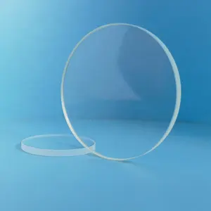 Quartz UV Fused Silica High Precision Optical Polished Round or Customized Shape Silica Window Sheet Glass