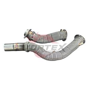 ท่อลงแคทสแตนเลสสตีล Vortex 304 แบบไหลสูง สำหรับ BMW M3 F80 S55 3.0T ปี 2014–2018 พร้อมแผ่นกันความร้อนในตัว ไม่มีไฟเตือน CEL - Product Image 3