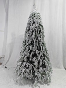 Árbol <span class=keywords><strong>de</strong></span> Navidad Artificial Blanco con Nieve Artificial, Ramas Densas Realistas, Decoración para Bodas, Eventos, Hogar y Festividades, Fabricante OEM - Product Image 4