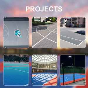 Dalles de terrain de basket-ball emboîtables certifiées FIBA, écologiques, à absorption des chocs, à rebond élevé et résistantes à l'usure pour les écoles - Product Image 5