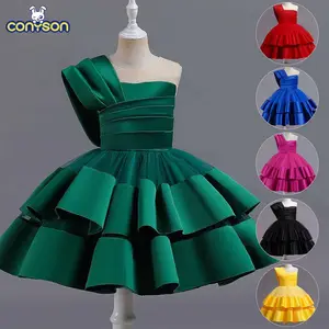 Conyson малыш светящиеся Детские Элегантные платья Дизайн Тюль Цветы Свадебная вечеринка без рукавов платье принцессы для маленьких девочек