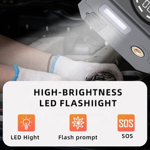 Démarreur de <span class=keywords><strong>Voiture</strong></span> 16000mAh avec Batterie Externe, Booster de Démarrage d'Urgence, Compresseur 150PSI et Jumper de 12V - Product Image 4