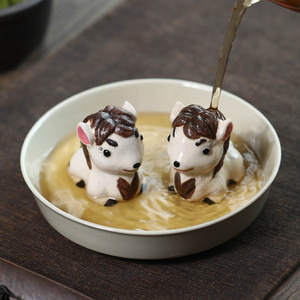 ของตกแต่งโต๊ะน้ำชาแบบจีน รูปม้าตัวเล็ก ทำจากดินเผาอี้ซิง ทำมือ - Product Image 4