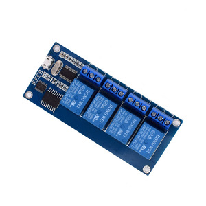 ฮงเว่ย ไมโคร 4 ช่อง 5V โมดูลรีเลย์พร้อมไฟแสดงสถานะบอร์ดควบคุมรีเลย์อินพุต USB - Product Image 2