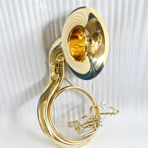 Sousaphone FSP-300 en Do de Focustyle, trompette de marche en laiton, 3 pistons SS, laque transparente, calibre 16 mm, cloche de 606 mm avec <span class=keywords><strong>double</strong></span> tuyau de réglage - Product Image 3