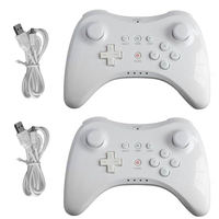 Control Inalámbrico Finera BT para Consola Wii U, Joystick Recargable Pro con Motor de Vibración N-Will U Pro, 1 Año de Garantía