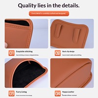 Poubelle et sac de rangement 2-en-1 pour voiture, en PVC, imperméable, organisateur de voiture avec adhésif