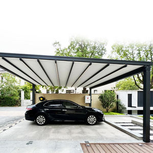 Pergola de jardin de luxe en aluminium avec auvent rétractable pour la protection contre le soleil et la pluie - Product Image 3