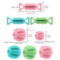 Boule en caoutchouc élastique de décompression d'usine dents pour animaux de compagnie nettoyage des dents meulage fuite balle alimentaire jouet pour chien pour mâcheurs agressifs