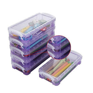 Étui à crayons en plastique PP transparent personnalisé de haute qualité, grande capacité de rangement pour articles de papeterie - Product Image 1