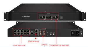 Modulador Digital Profesional KUNUOMAGIC de 16-48 Canales con Entrada IP/ASI y Salida DVB-C/DVB-T/ISDB-T, Remultiplexación TS para <span class=keywords><strong>TV</strong></span> por Cable - Product Image 1