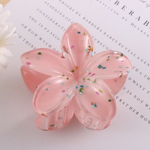 Pinzas de Pelo de Moda al por Mayor para Mujer, Accesorios Geométricos, Dulces y Coloridos, con Forma de Huevo y Flor, de Plástico - Product Image 4