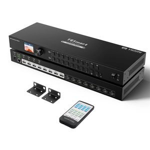 محول فيديو tesmartt 8x8 P 60HZ يدعم وضع معاينة تقسيم الصوت 8 في 8 خارج مصفوفة HDMI غير ملحومة للتيار المباشر - Product Image 1