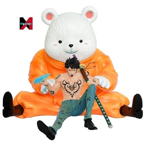 Figura de Anime de Trafalgar Law, <span class=keywords><strong>Séptimo</strong></span> Señor de la Guerra, de One Piece, Modelo GK, BT Sitting One Pieced, Bepo Bear, Estatua de Plástico - Product Image 2