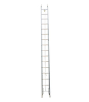 Échelle d'extension de lutte contre l'incendie en aluminium robuste 2/3 sections 6-15 mètres charge de 150kg pour les pompiers et les secours d'urgence