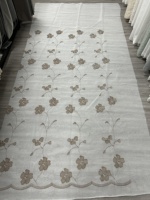 Pas cher Prix Broderie Sheer Rideau Tissu Voile Textile De Maison Dentelle Légère pour le Salon Chambre Décor À La Maison