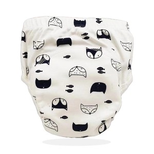 Calças de treinamento reutilizáveis Bebê verão toalete temporada fralda fralda bebê algodão puro respirável criança ervilha aprendizagem calça cueca - Product Image 1
