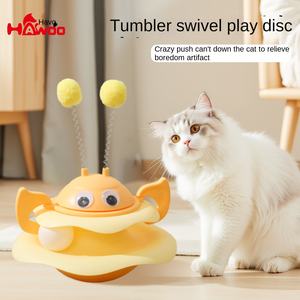 Orijinal kedi oyuncak arı Tumbler dönen eğlence plaka yavru kendini kabartma pikap Bite dayanıklı çizilmeye dayanıklı plastik - Product Image 3