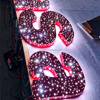 Lettres lumineuses LED Ciel Étoilé Alimentées par Transformateur – Enseigne Publicitaire Intérieure pour Logo d'Entreprise, Centre Commercial, Bureau – Personnalisation