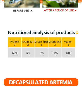 OEM ODM gran oferta huevos desencapsulados de camarón salmuera cultivo flor cuerno <span class=keywords><strong>salmónidos</strong></span> Comida para peces - Product Image 4