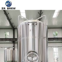 Usine de brassage de bière industrielle à grande échelle de 1000L 2000L, solution clé en main de fabrication de bière en acier inoxydable SUS304