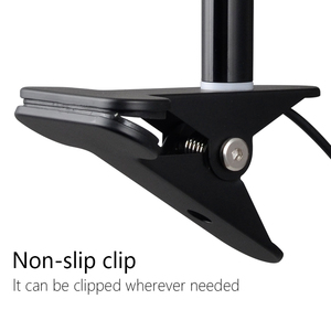 Lampe de lecture à LED pour tête de lit Lampe de projecteur à clipser pour bureau, lit de dortoir, lampe de livre à pince à intensité variable avec col de cygne flexible - Product Image 4