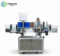 Machine d'application d'étiquettes pour bouteilles, machine à coller des étiquettes pour bouteilles de vin, machine à étiqueter les grandes bouteilles rondes