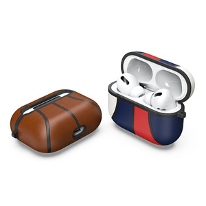 Nouveau casque de basket-ball étui de protection motif litchi ultra-mince fait à la main couverture anti-chute pour <span class=keywords><strong>Airpods</strong></span> Pro - Product Image 4